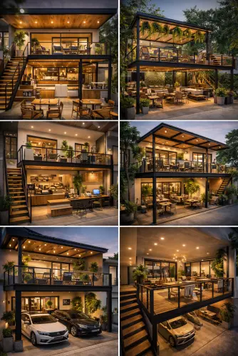 Mezannine Cafe Modern di Tanjung Duren Utara